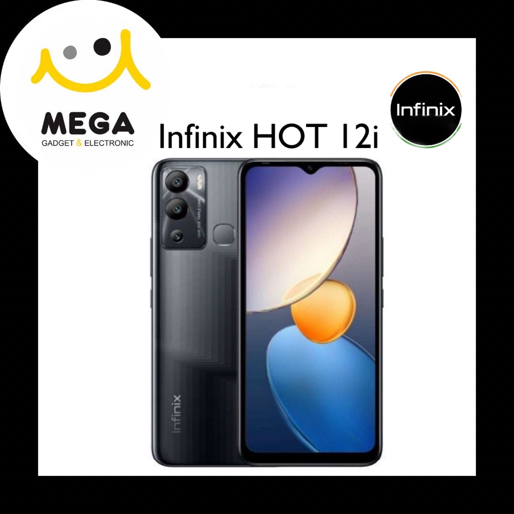 Infinix Hot 12i 4GB + 64GB Garansi Resmi Infinix Indonesia-Black