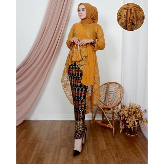 Kebaya soraya set kebaya brukat selendang/ketelan kebaya soraya /kebaya selendang /set kebaya soraya terbaru/kebaya wisuda/kebaya kondangan/kebaya srikandi/kebaya tunik /kebaya pesta /kebaya murah