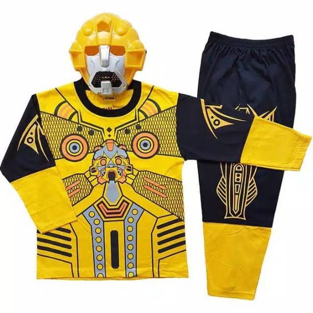 Baju anak Kostum robot transformers bumblebee / baju kostum bumbleebee
