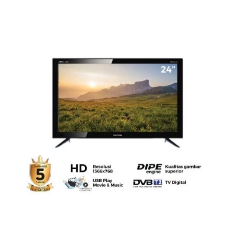 [Shopee Friends] Polytron Easy Smart Digital TV 24 inch