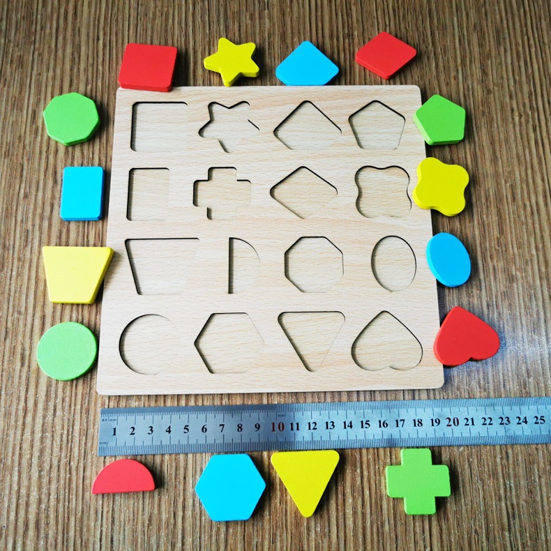 Mainan Edukasi Anak Puzzle Huruf Angka Bentuk Kayu Cocok Untuk Anak 0-3 Tahun