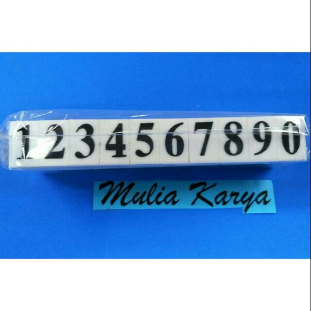 

Stempel angka 0 sd 9 ukuran 19mm printing kit