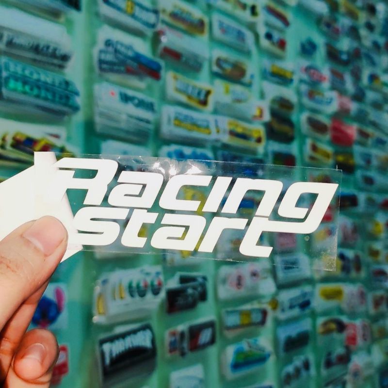 sticker cutting RACING START