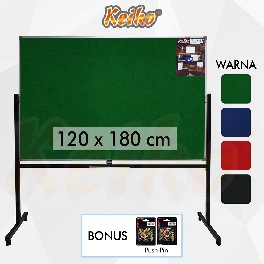 

Oftboard Cor Board Pin Board Papan Gumuman Mading Tanding Bludru Eio 120 180 Cm