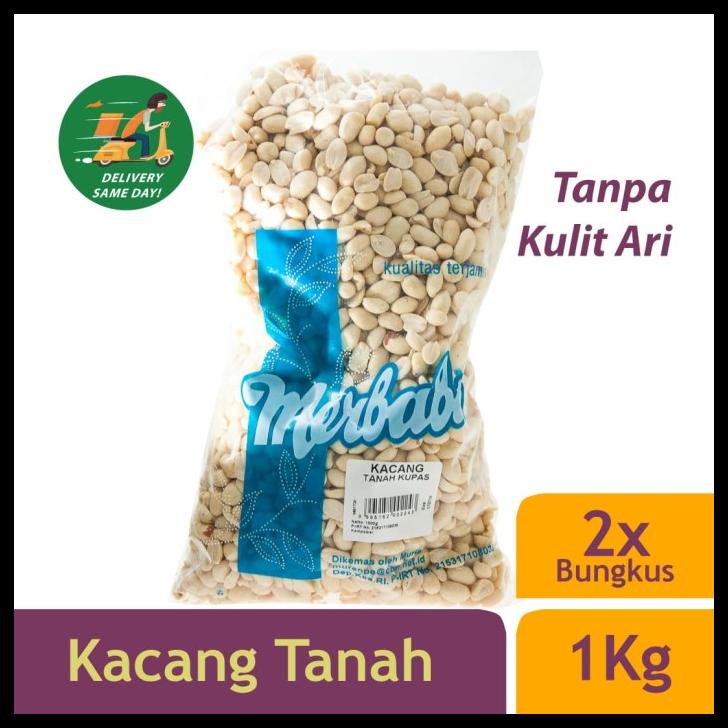 

DISKON TERBATAS !!! MERBABU KACANG TANAH KUPAS 1KG X 2PCS (BISA SAME DAY DELIVERY) TERLARIS