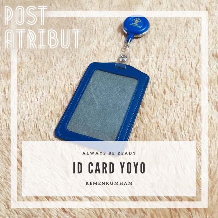 

t050r4v Tempat Id Card Pengayoman + Yoyo / Id Card Pengayoman / Atribut Kumham - Biru Rg050Rg