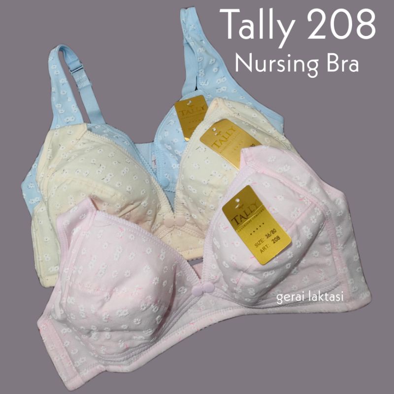 Tally 208 Bra Menyusui Bukaan Depan Katun