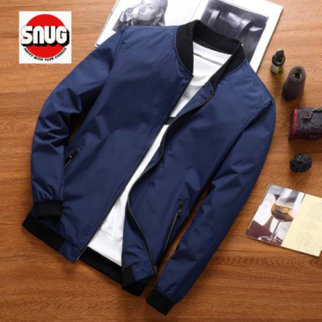 Jaket taslan/Jaket pria/jaket bomber polos/Jaket harian/Jaket casual/outetwear pria