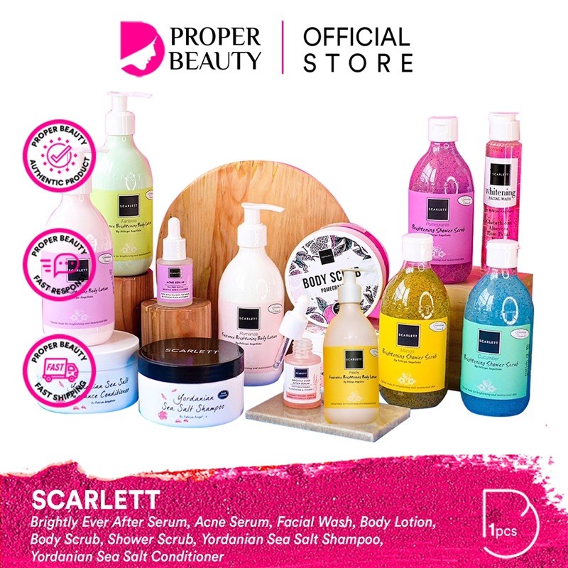 Scarlett Whitening Indonesia Scarlet Brightly Acne Serum Body