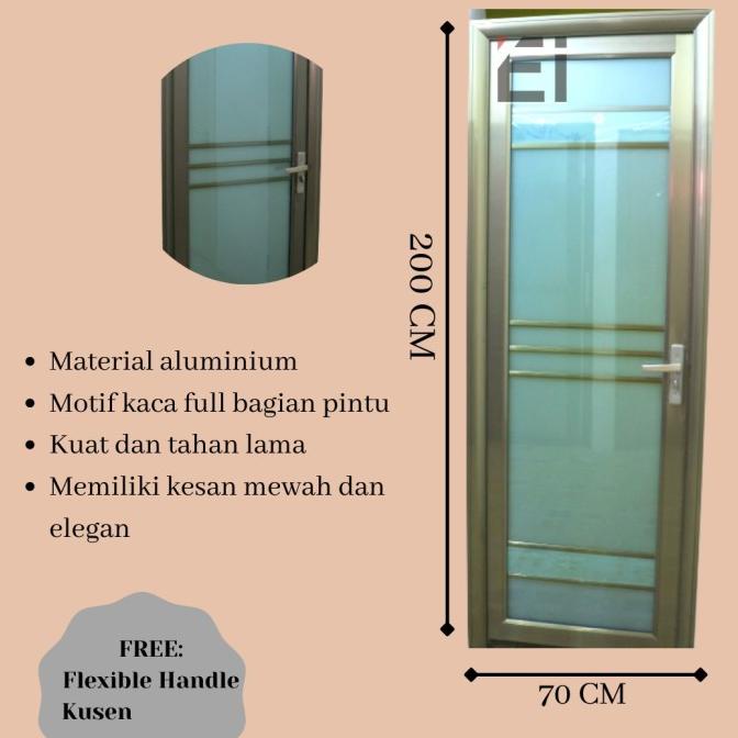 Pintu Aluminium / Pintu Kamar Mandi Aluminium / Set Pintu Kamar Mandi