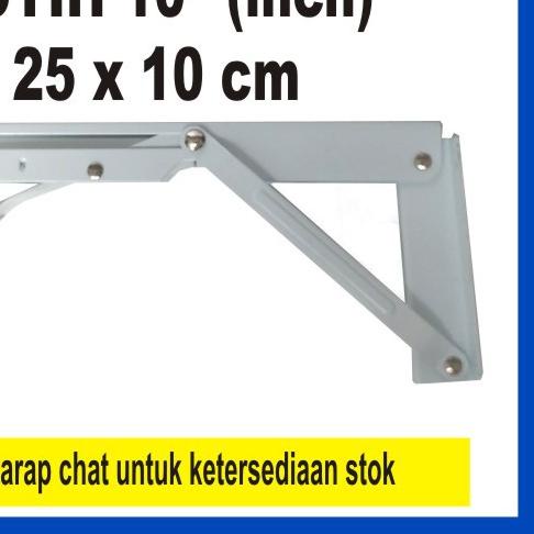 ✽ Bracket Lipat / Siku / Engsel FOLDING Rak / Meja / DInding 1SET PASANG ✧
