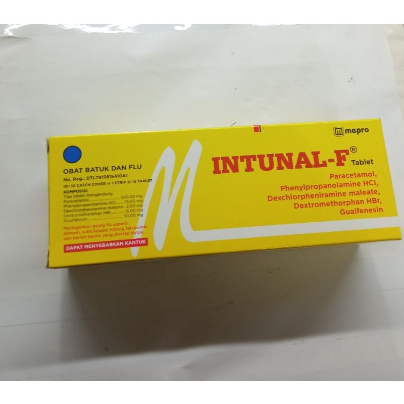 intunal f tablet box