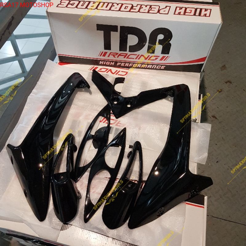 LIST BODY GARNISH TDR JUPITER MX 135 OLD BLACK ORIGINAL