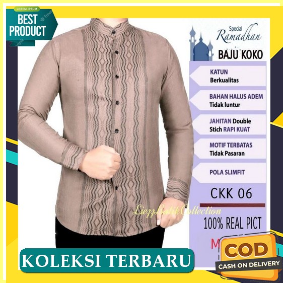 Harga Bersahabat.. Baju Koko Pria Baju Muslim Pria Baju Kokoh Pria Laki-Laki Lengan Pendek Koko Kurt