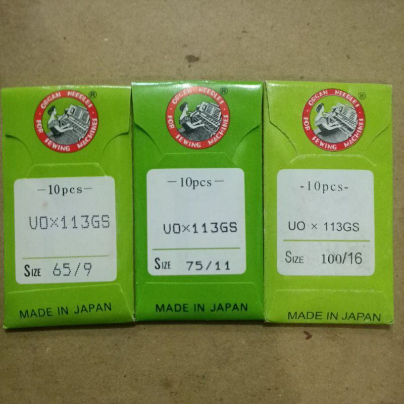 jarum kansai karet UO x 113 GS merk ORGAN