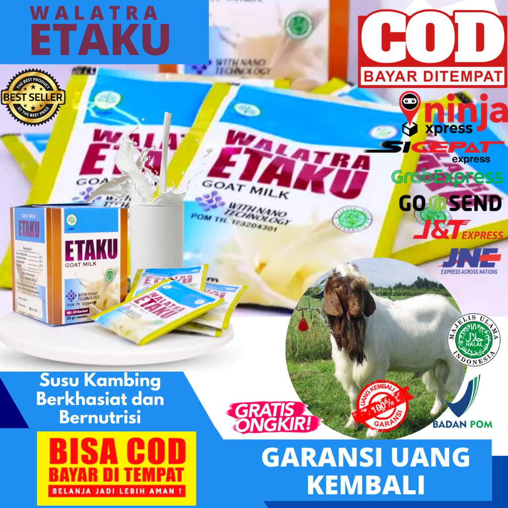 

OBAT MASALAH PERNAFASAN, PARU PARU - WALATRA ETAKU SUSU KAMBING BUBUK MURNI SUSU KAMBING ETAWA