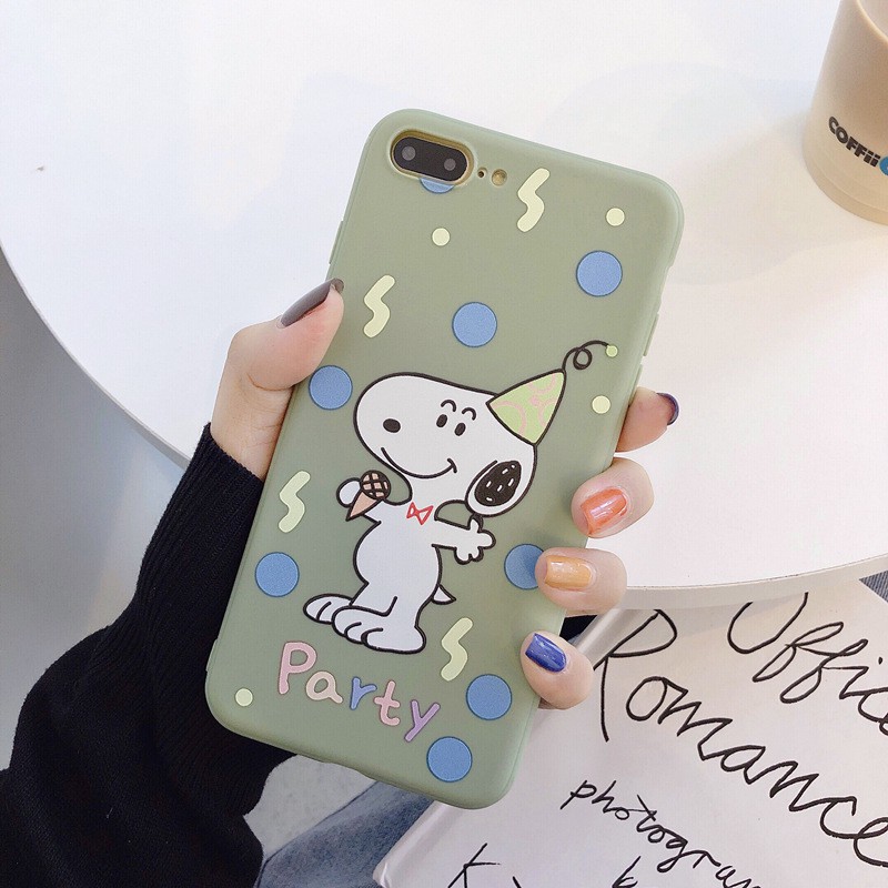 Snoopy Party Softcase Printing Oppo neo7 f1s a1k a7 a5s f9 vivo v9 y83 y71 y53 redmi 4a 7a 6a 5a 4x