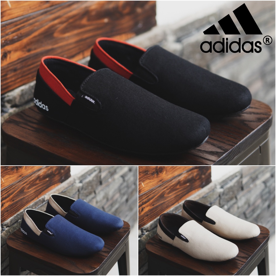 Sepatu Slop Humster X Adidas Slip On Mocasin Et 71 Canvas Pria Murah