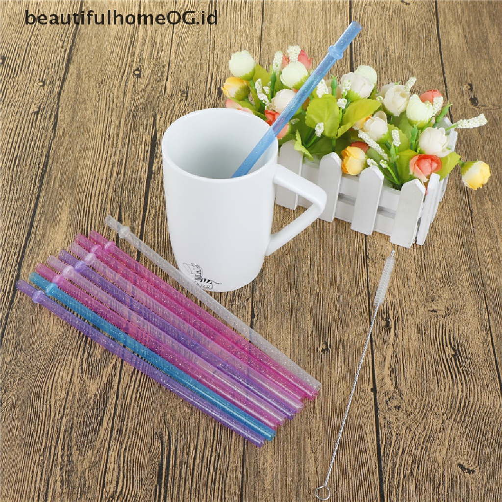 25 Pcs Sedotan Minum Bahan Plastik Motif Garis Warna-Warni Untuk Pesta Pernikahan