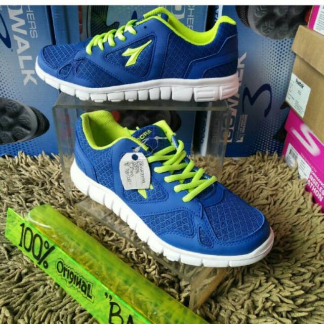 Sepatu Diadora Biru Tali hijau 100%ORIGINAL