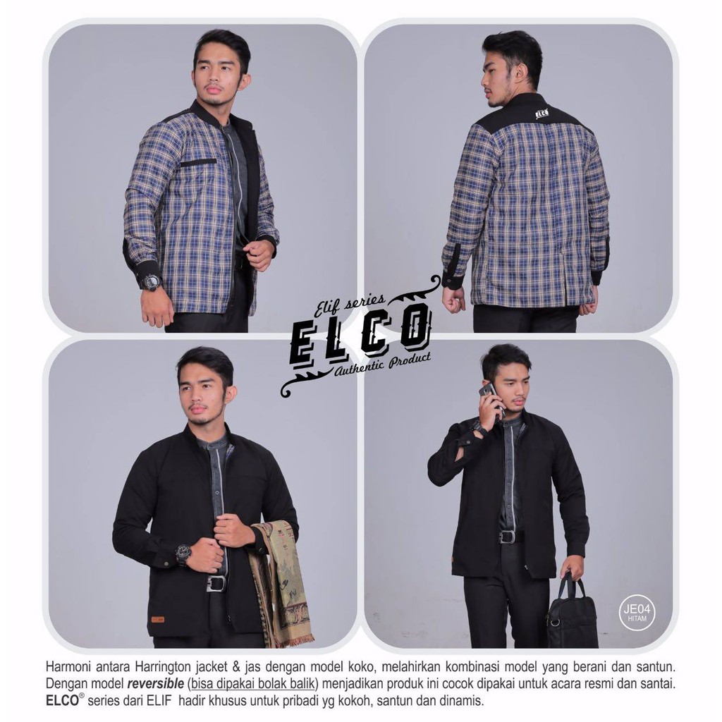 JAKET DEWASA, KEMEJA PRIA, JAKET BOLAK BALIK
