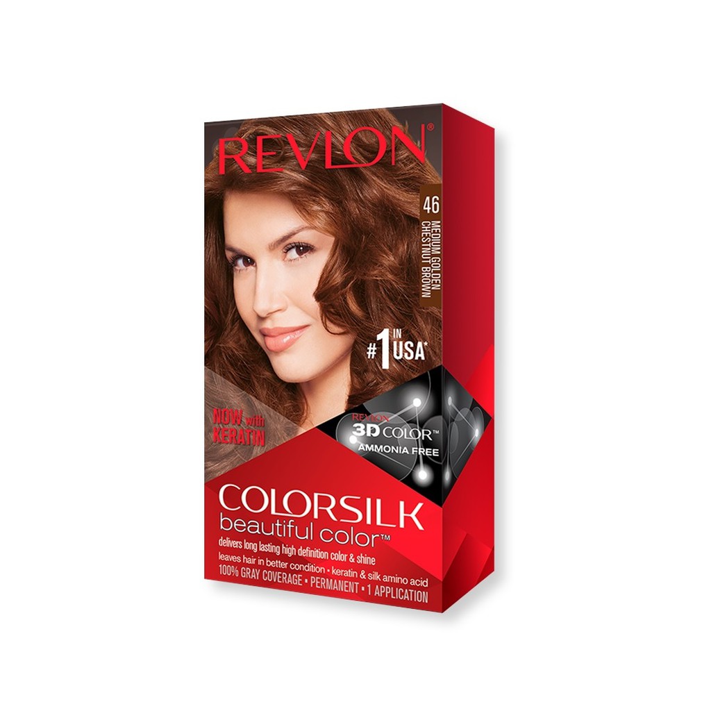 Revlon Colorsilk Beautiful Color - No.46. Medium Golden Chestnut Brown