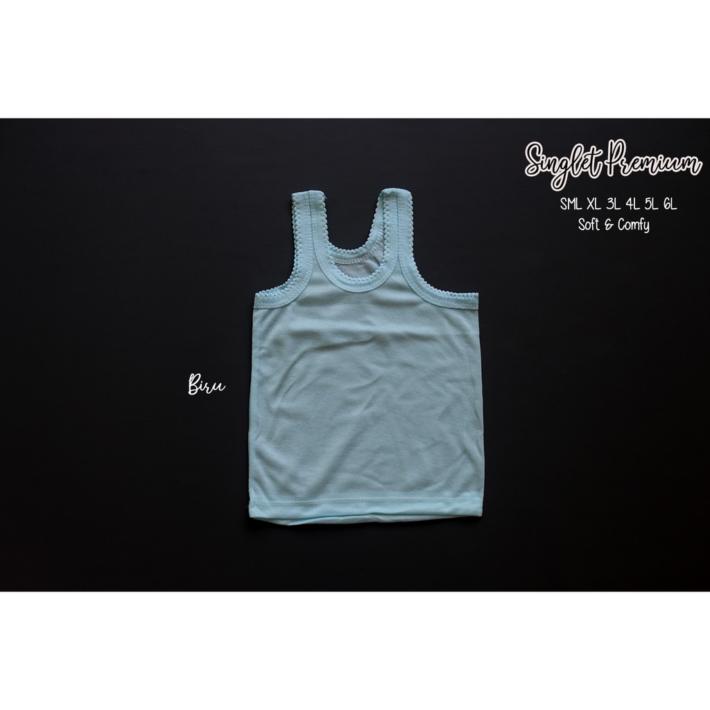 Singlet PREMIUM anak SML XL 3L 4L 5L 6L # Singlet Singlet bayi sampai remaja