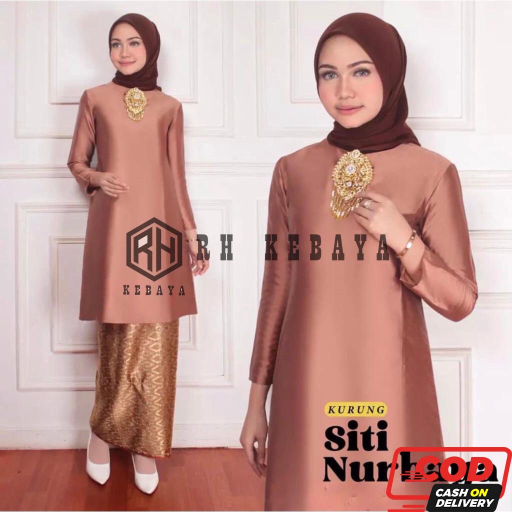 Tunik Wanita Brukat Kebaya Modern Tunik Taffeta Siti Nurbaya