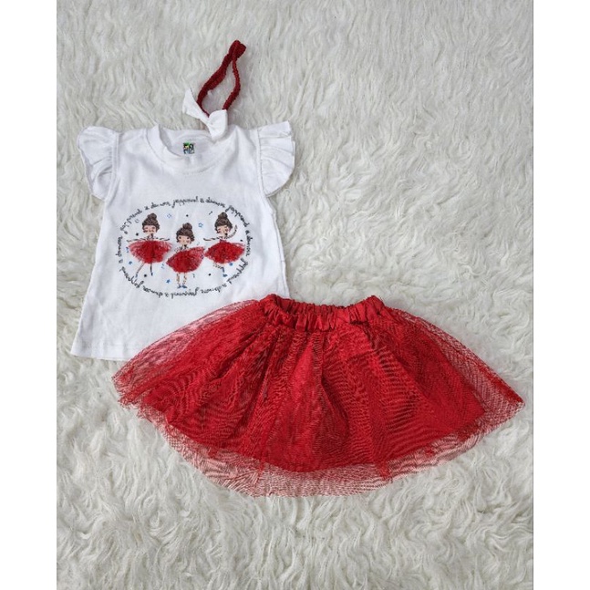 sofiebabyshop set atasan tutu + bandana