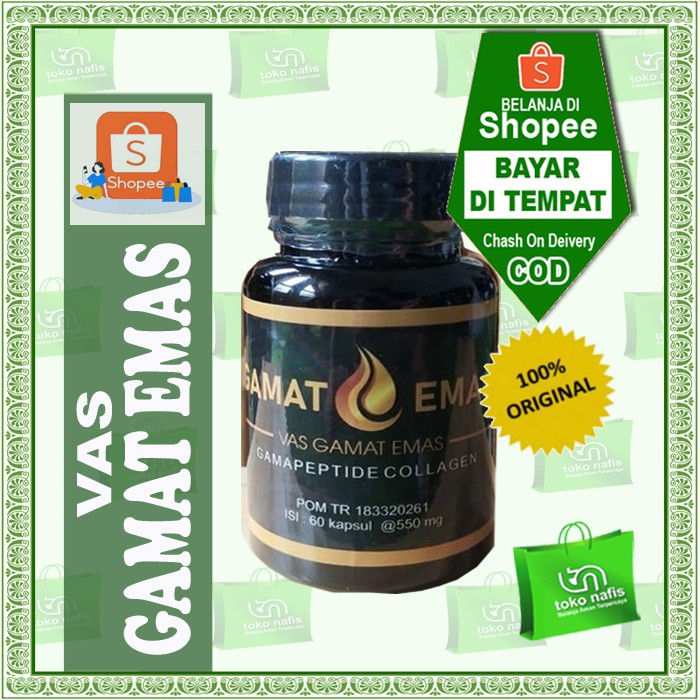 VAS GAMAT EMAS | GAMAT EMAS | VAS GAMAT COLLAGEN | PEMUTIH KULIT TUBUH GAMAT EMAS COLLAGEN