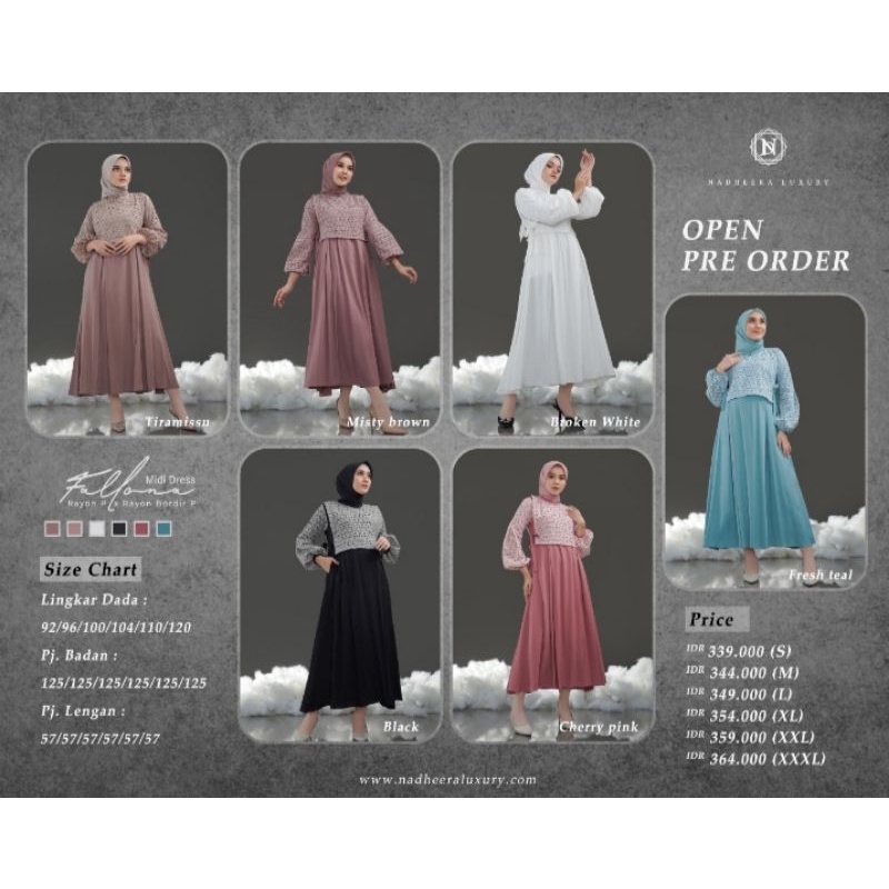 FALLONA MIDI DRESS by Nadheera Luxury