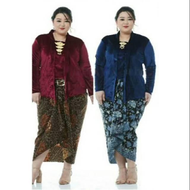 Kebaya Bludru Kutu baru JUMBO