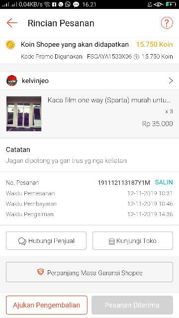 Kaca Film One Way (sparta) Murah Untuk Kantor & Rumah