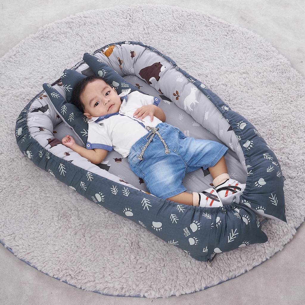 Morumotto Bear and Friends Series MMK9003 3in1 Kasur & Kelambu Bayi