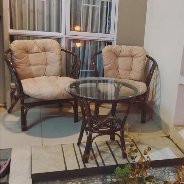 KURSI ROTAN BAHAMA/TAMAN TERAS/TAMU RUMAH FURNITURE/KURSI SINGLE/KURSI MURAH