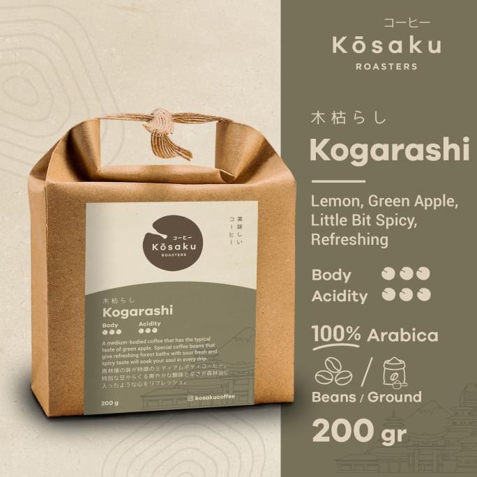 

[COD] Kosaku Kogarashi Coffee 200gr Biji Kopi Arabika - Coffee Beans [COD]