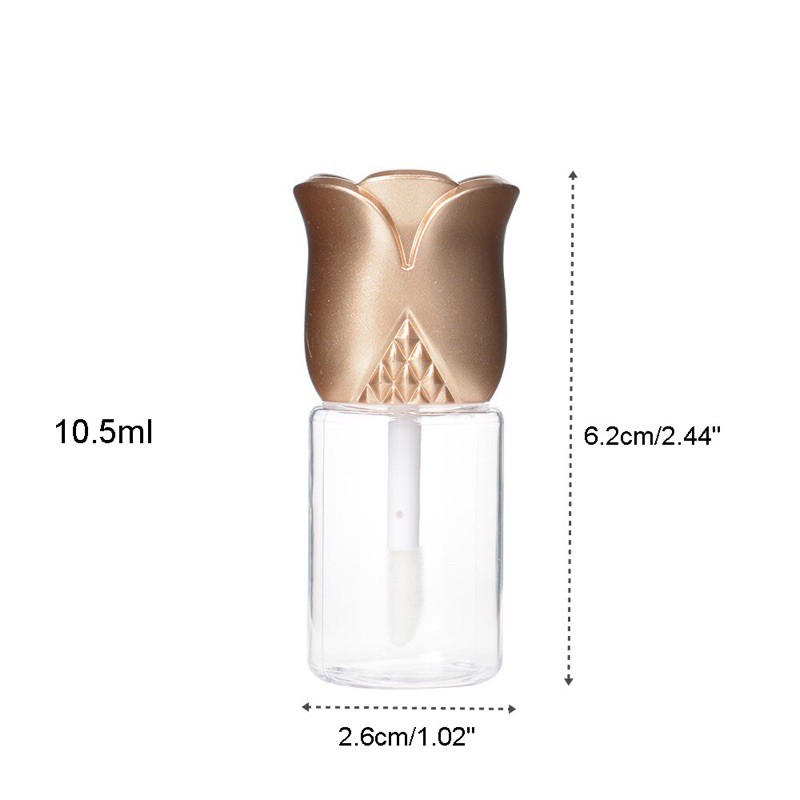 Lip Gloss Tube / Lip Balm Bottle / Botol Lip Gloss bentuk Mawar cute