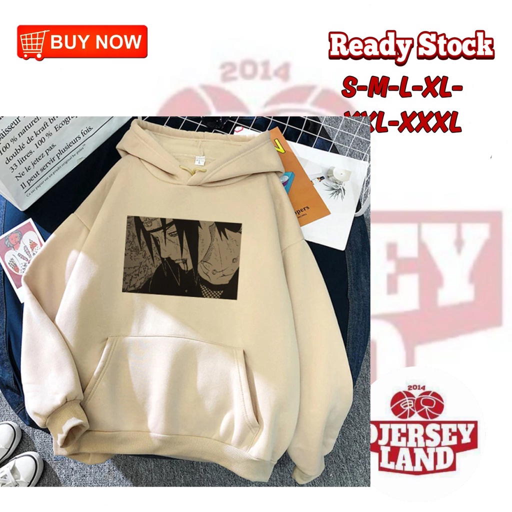 HOODIE ANIME NARUTO KARAKTER ITACHI JAKET PRIA KEREN