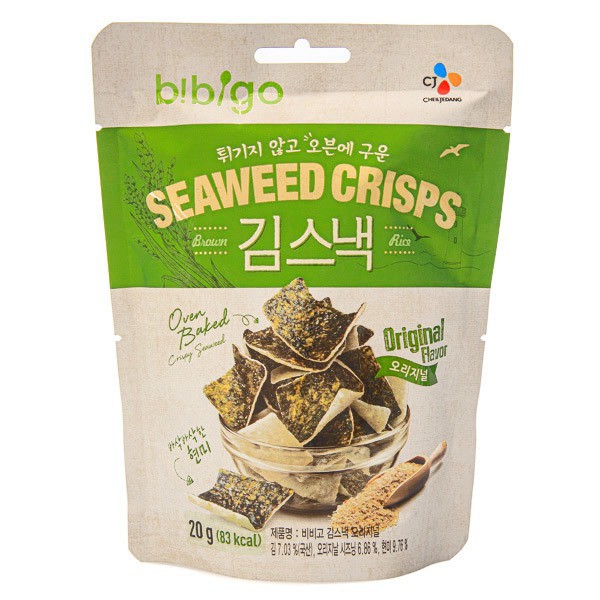 

Cj Bibigo Seaweed Crips Original 20gr - Snack Rumput Laut Korea