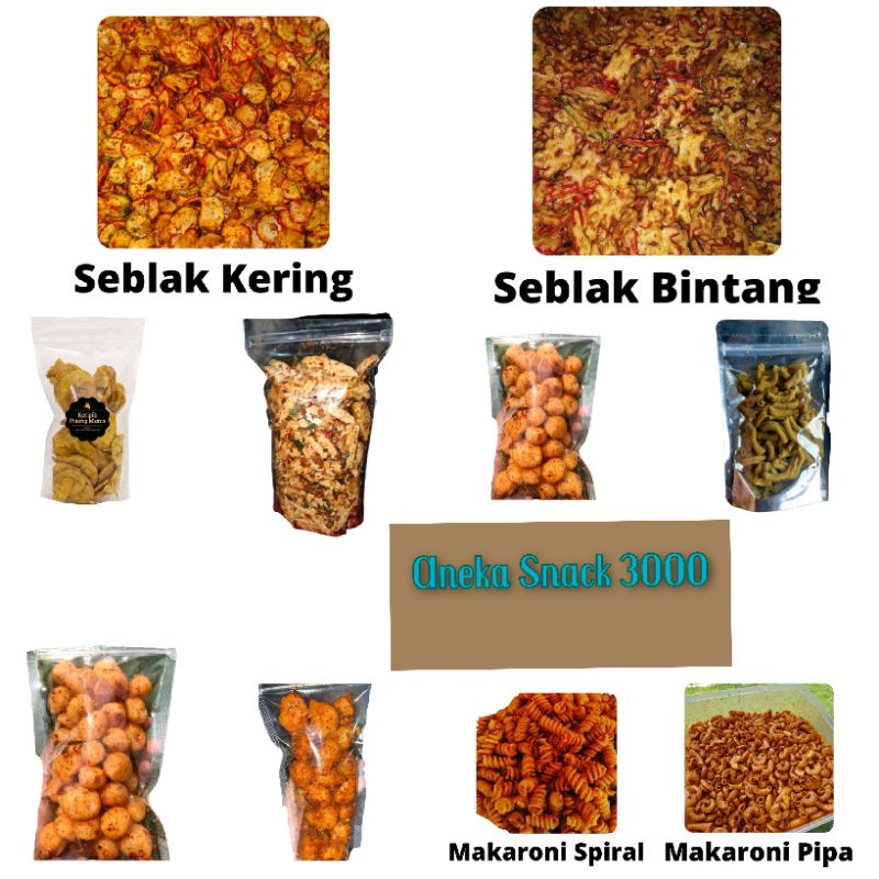 

Camilan Jajanan / Makanan Pedas / Aneka Jajanan / Jajanan Serba 3000