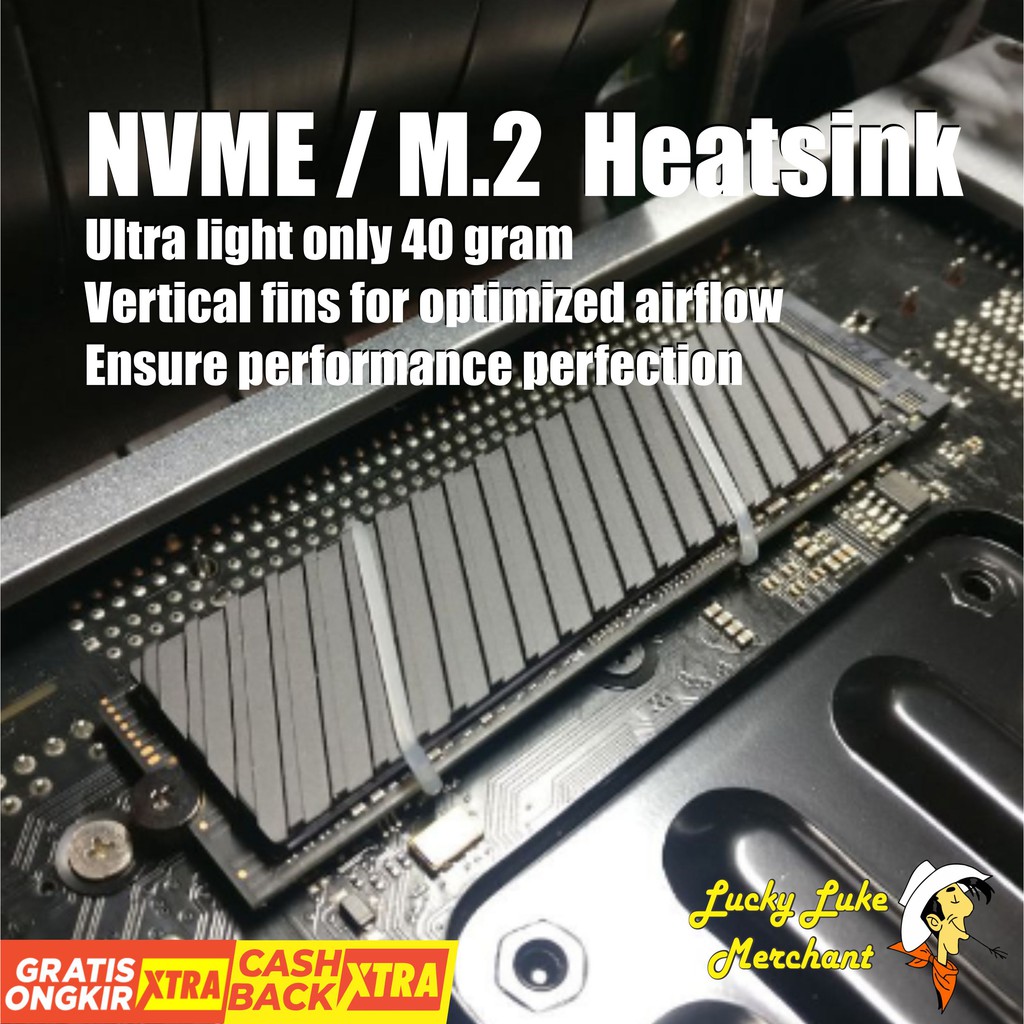 NVME M2 SSD Heatsink Alumunium Heat spreader computer pc laptop
