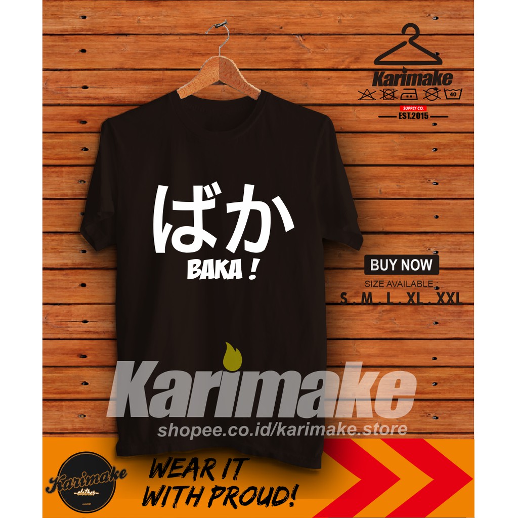 Kaos Baju Unik Kata Kata  Anime  Jepang  Baka Kaos Unik 