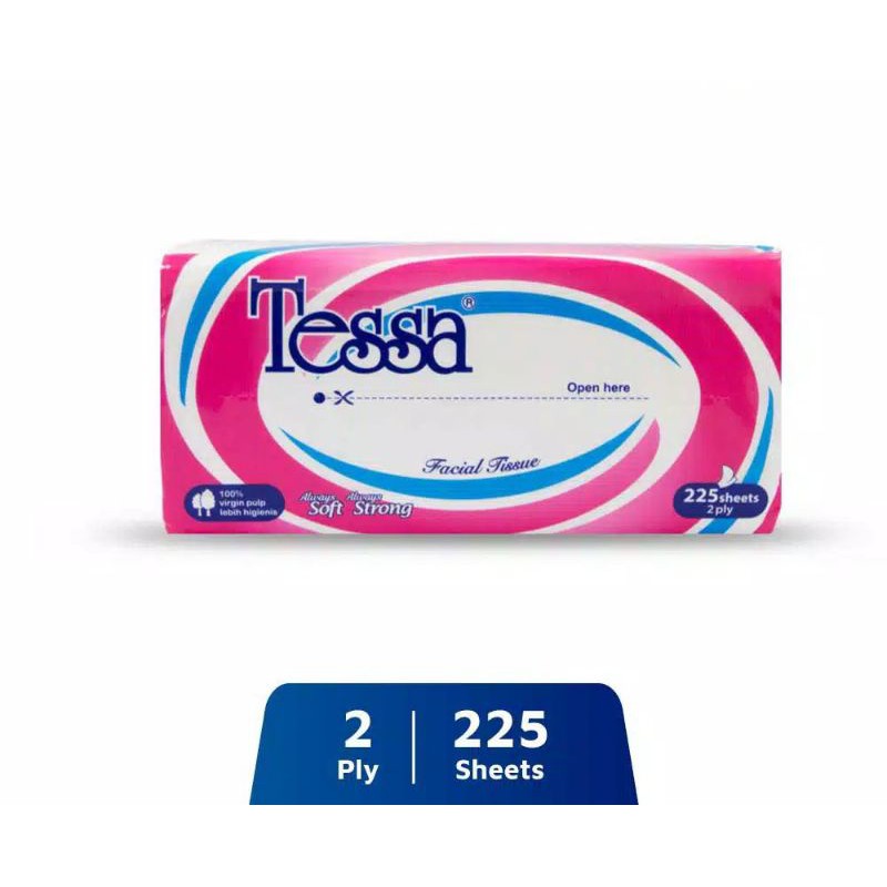 Tessa Facial Tissue 225 sheets