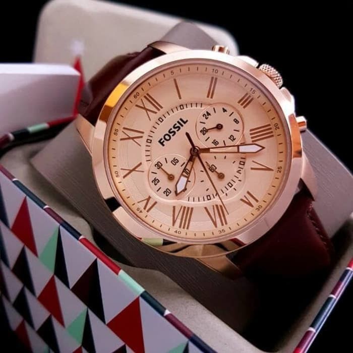 Jam Tangan Pria Merk Fossil Grant Chronograph Type FS 5061