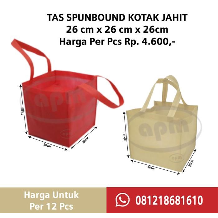

Setsuko53.Jaya Tas Spunbond Jahit Ukuran 26X26X26