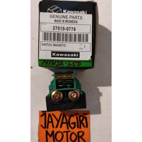 Bendik Stater NINJA 250 Kawasaki KGP Switch Swit Relay Starter Bendix Penggerak Motor Murah R RR Mon