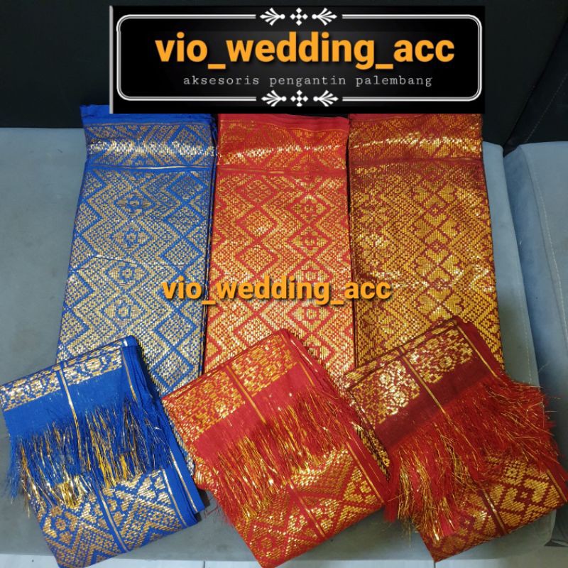 kain songket+selendang MURAH