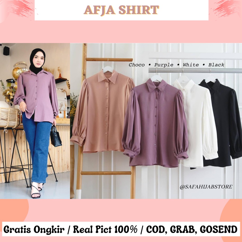 AFJA SHIRT / TOP / BLOUSE / ATASAN / KEMEJA