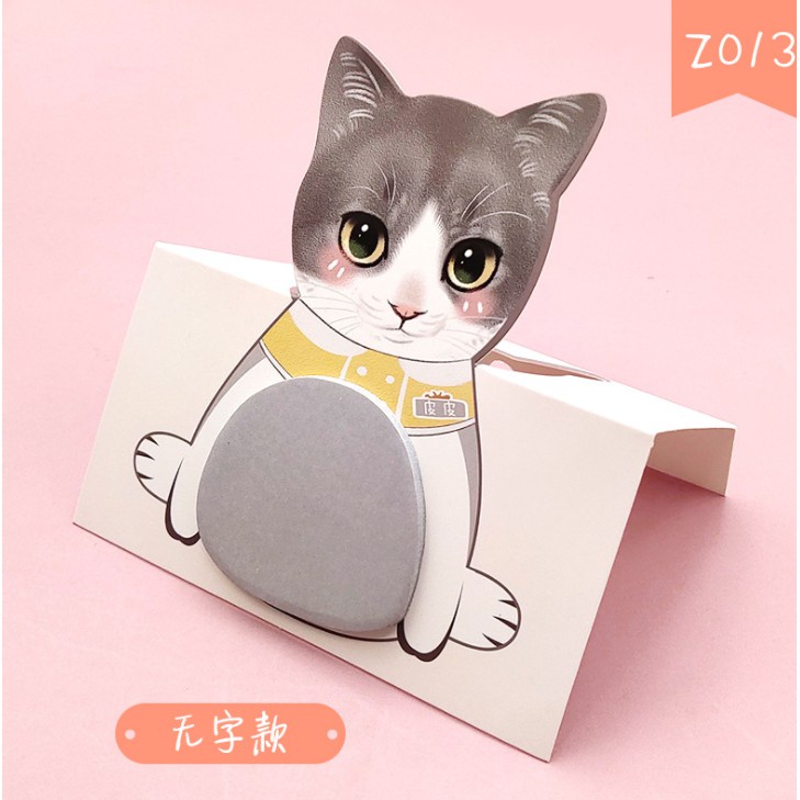 

Sticky Notes Catty Besar Memo Tempel Bentuk Kucing Lucu Note Paper Catty Cute