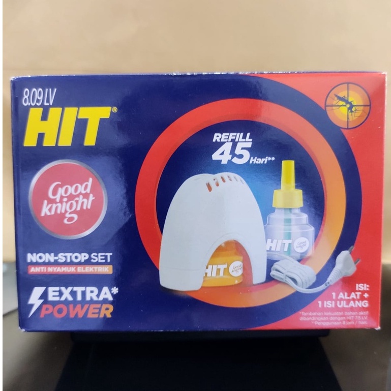 HIT Nonstop Expert Set Elektrik gratis Refill &amp; Hit Expert Refill obat nyamuk cair